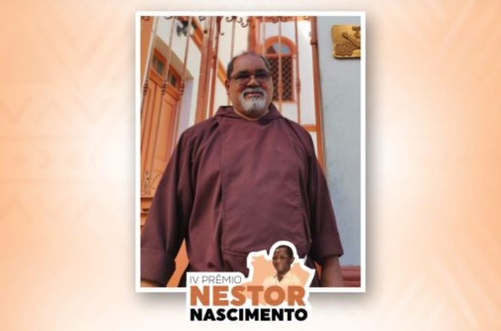 Frei Paulo Xavier será premiado pela promoção da equidade étnico-racial desenvolvida no Amazonas - Foto: Reprodução/Site/Arquidiocese de Manaus