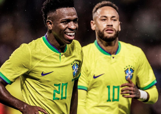 Jogadores da seleção brasileira, Vinícius Jr e Neymar - Foto: Reprodução/Instagram@vinijr