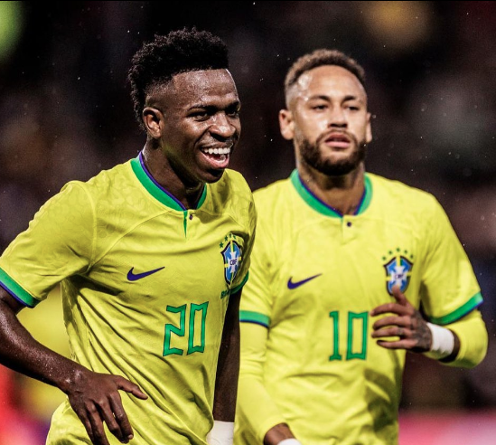 Jogadores da seleção brasileira, Vinícius Jr e Neymar - Foto: Reprodução/Instagram@vinijr