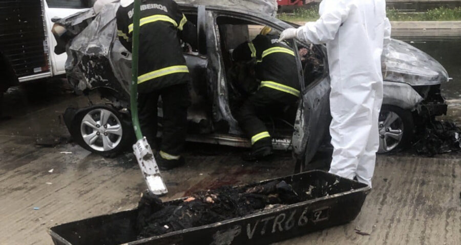 motorista de aplicativo morre carbonizado