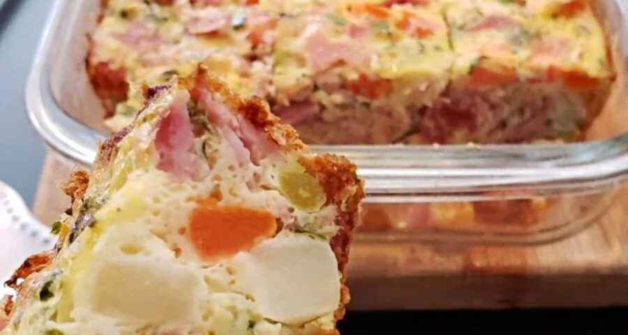 A omelete de forno é uma opção diferenciada - Foto: Reprodução/Receitaria