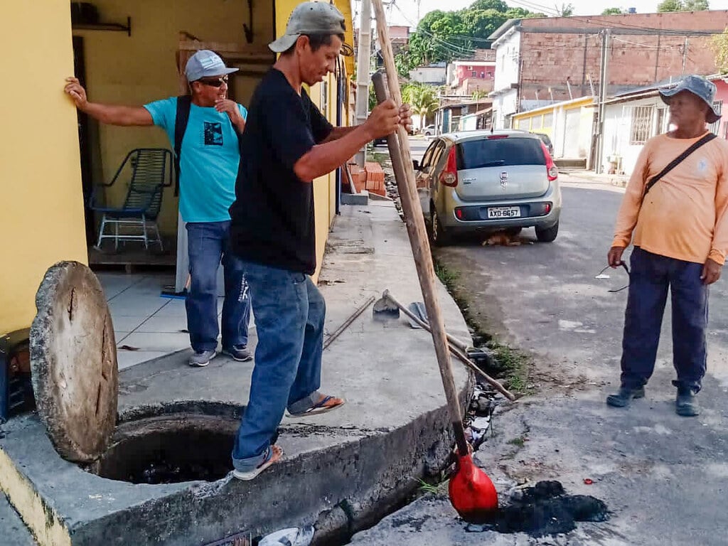 Mais de 20 caixas coletoras do bairro Cidade Nova deverão receber serviços de limpeza - Foto: Divulgação/Seminf