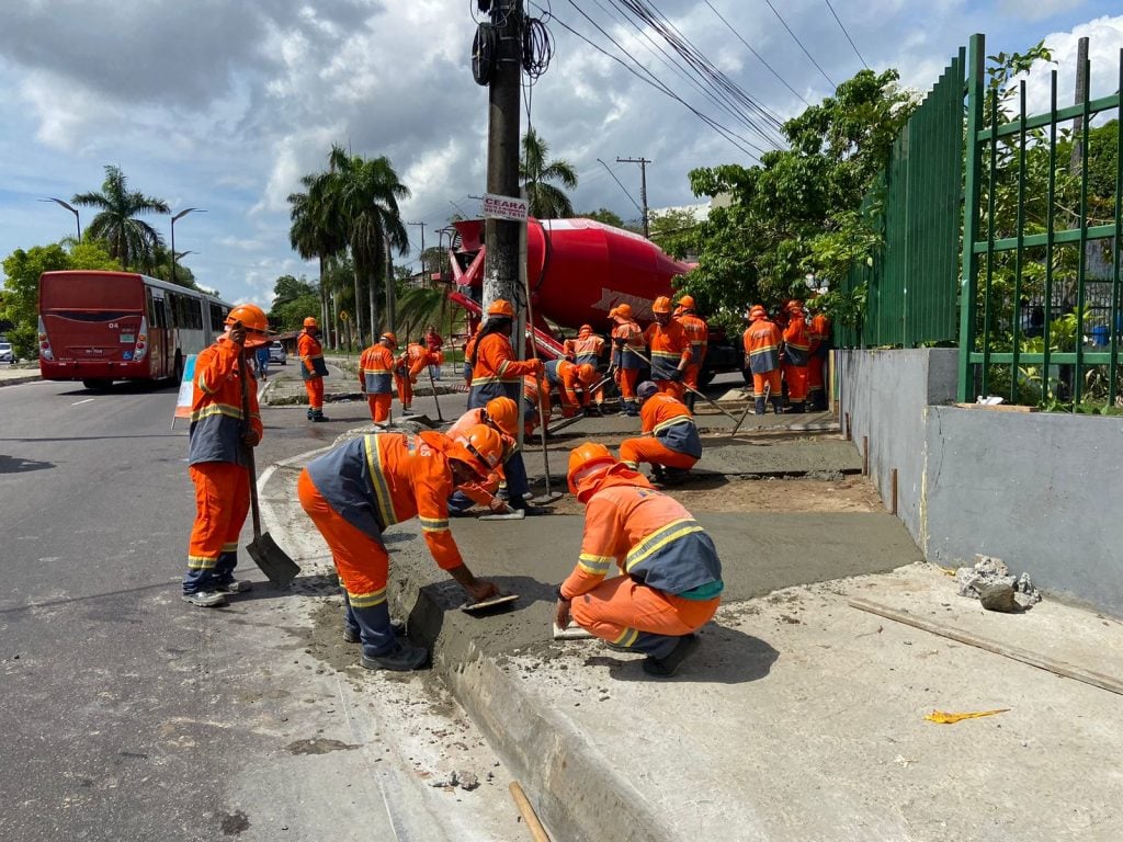 Revitalização na lagoa do Japiim ocorre há mais de um mês - Foto: Divulgação/Seminf