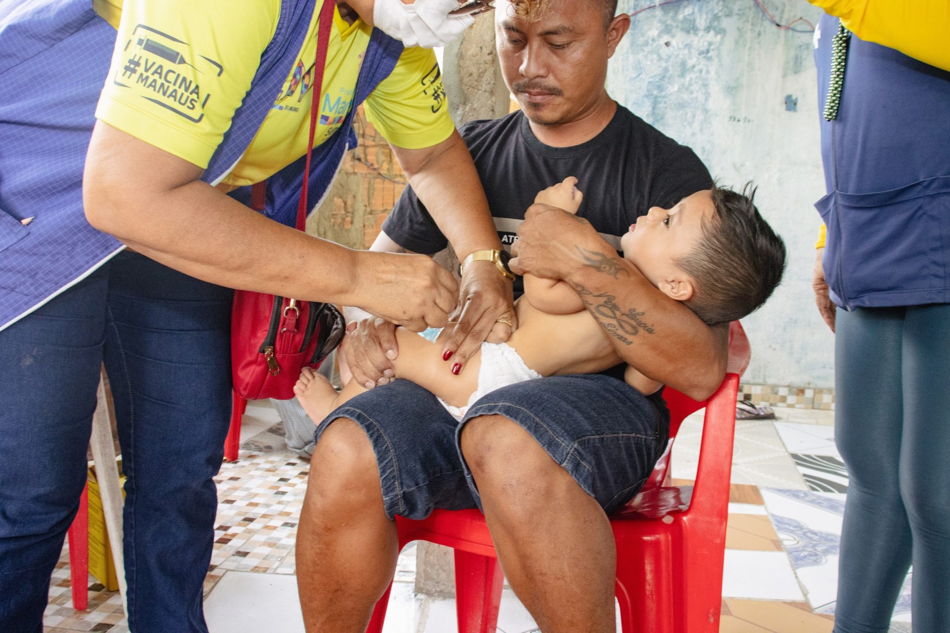Vacinação de bebês - Foto: Divulgação/Semsa