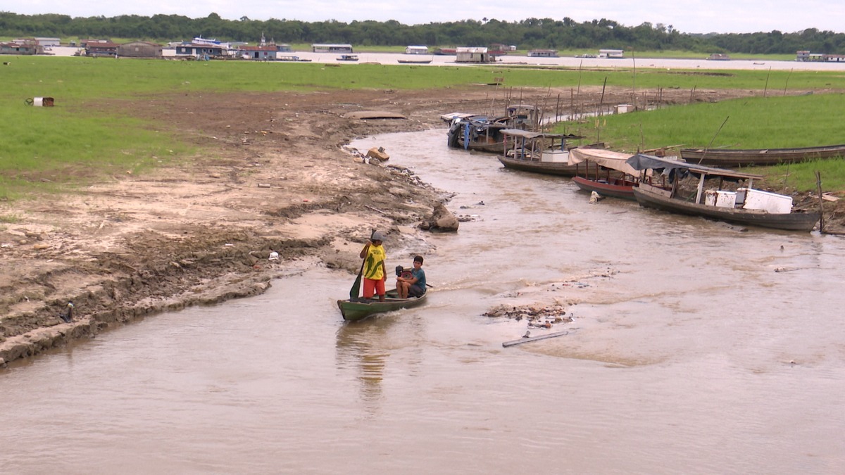 Vazante dos rios do Amazonas pode aumentar risco de infecção por contato com águas contaminadas - Foto: Divulgação/Secom
