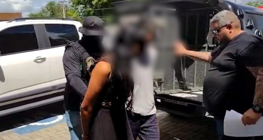 Casal foi preso em operação deflagrada pela Depca - Foto: Reprodução/TV Norte