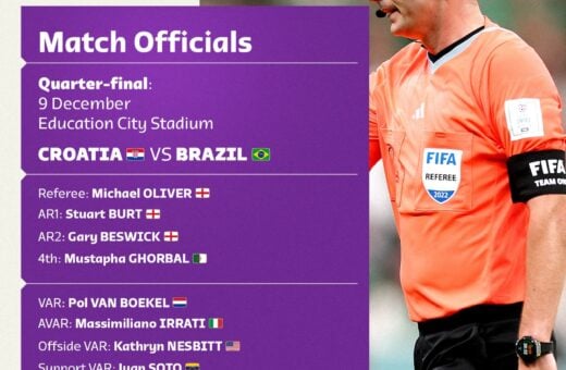 Michael Oliver é um dos principais árbitros da Premier League - Foto: Reprodução/Twitter @fifamedia