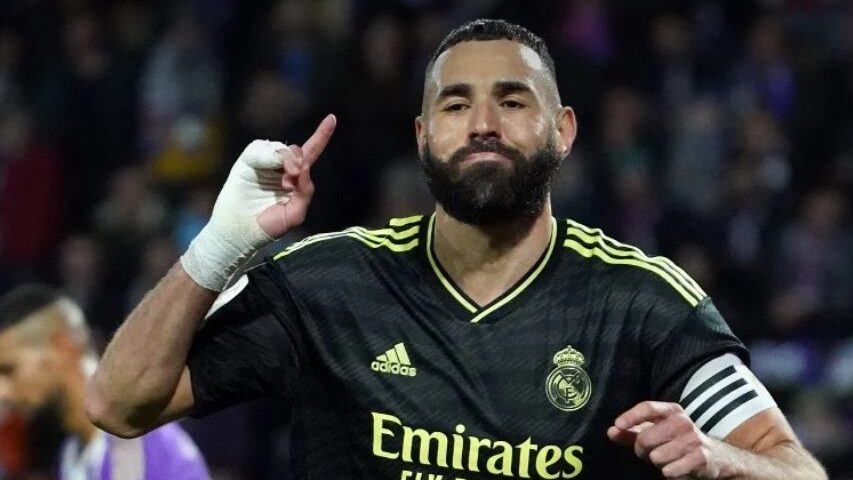 Karim Benzema marcou os dois gols da partida - Foto: Reprodução