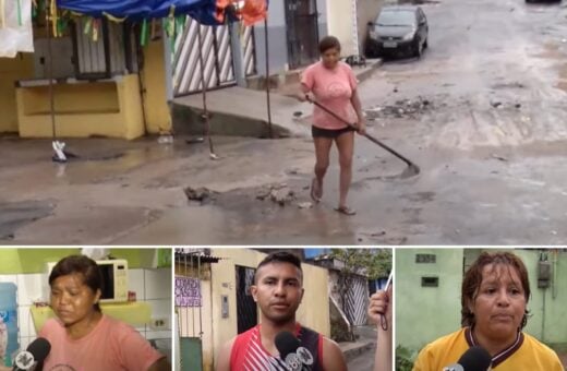 Moradores relatam danos por conta da Chuva em Manaus - Foto:Reprodução/TV Norte