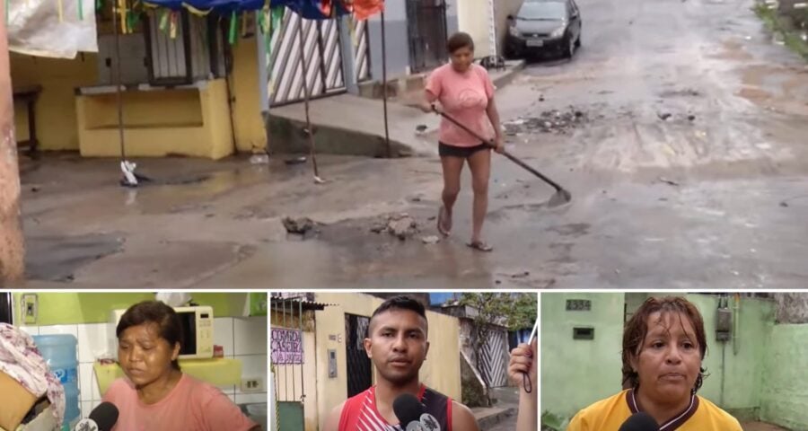 Moradores relatam danos por conta da Chuva em Manaus - Foto:Reprodução/TV Norte