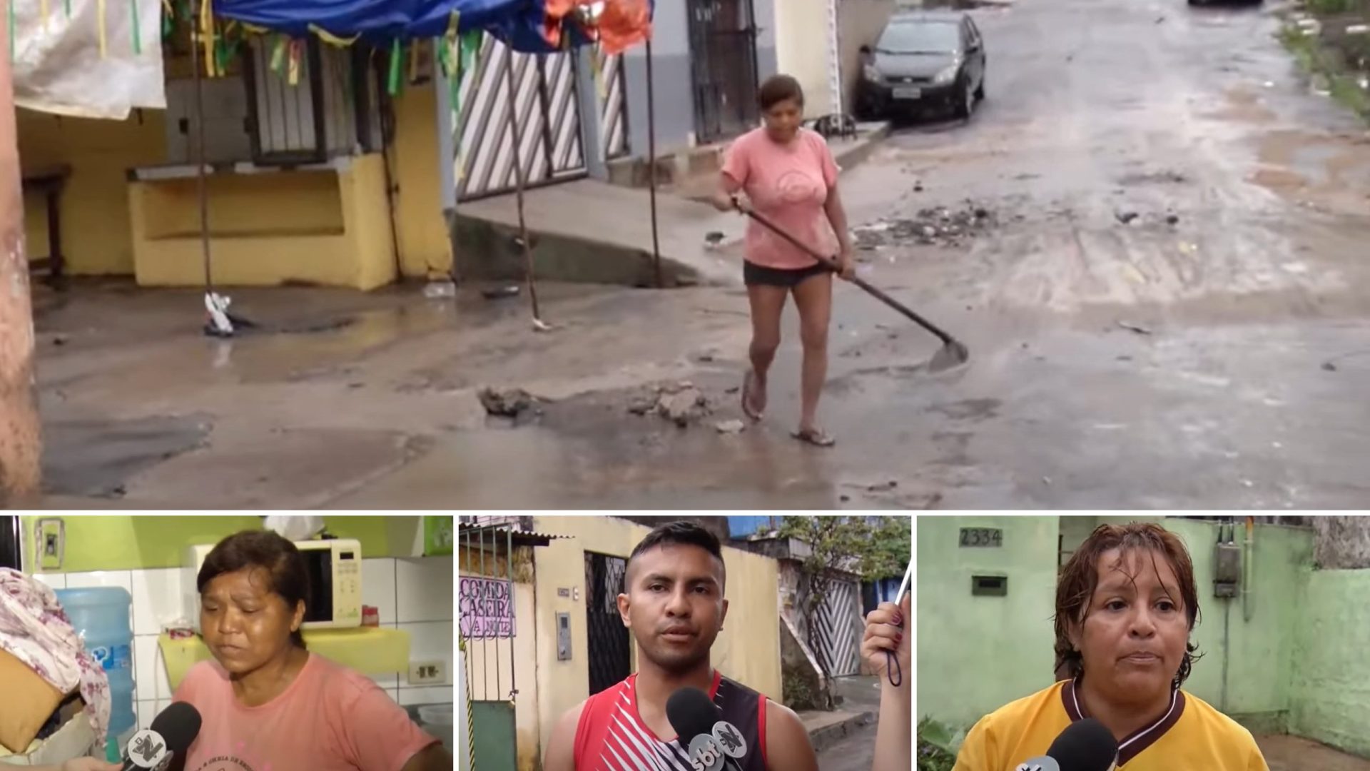 Moradores relatam danos por conta da Chuva em Manaus - Foto:Reprodução/TV Norte