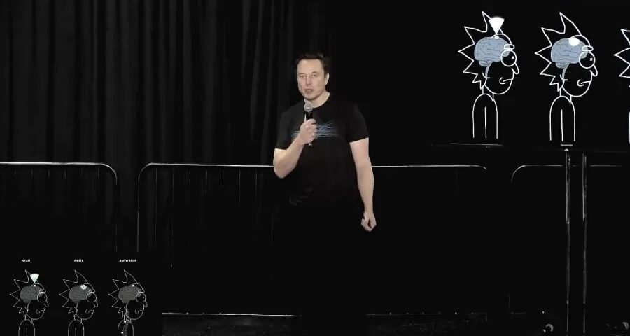 Elon Musk, no evento da Neuralink, afirmou que também irá usar um chip no cérebro - Foto: Reprodução/Youtube@neuralink