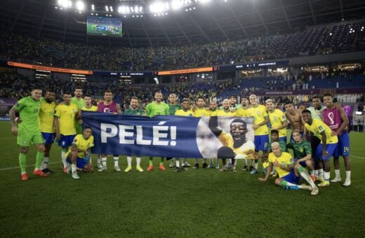 Pelé recebeu homenagem na Copa do Mundo do Catar - Foto: Lucas Figueiredo/CBF