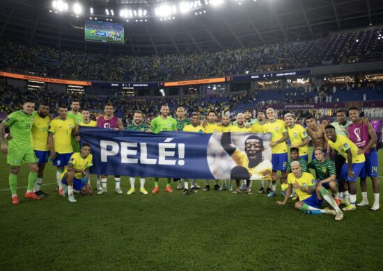 Pelé recebeu homenagem na Copa do Mundo do Catar - Foto: Lucas Figueiredo/CBF