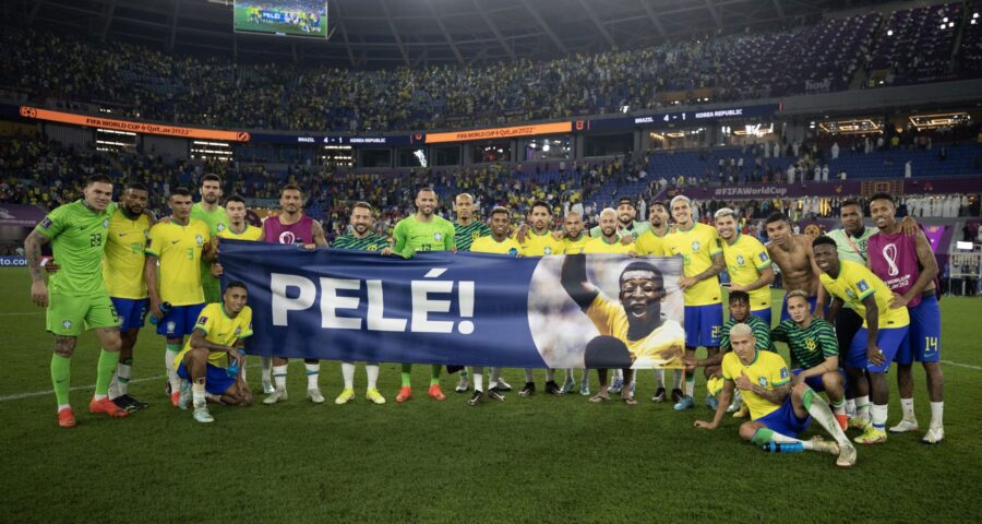 Pelé recebeu homenagem na Copa do Mundo do Catar - Foto: Lucas Figueiredo/CBF