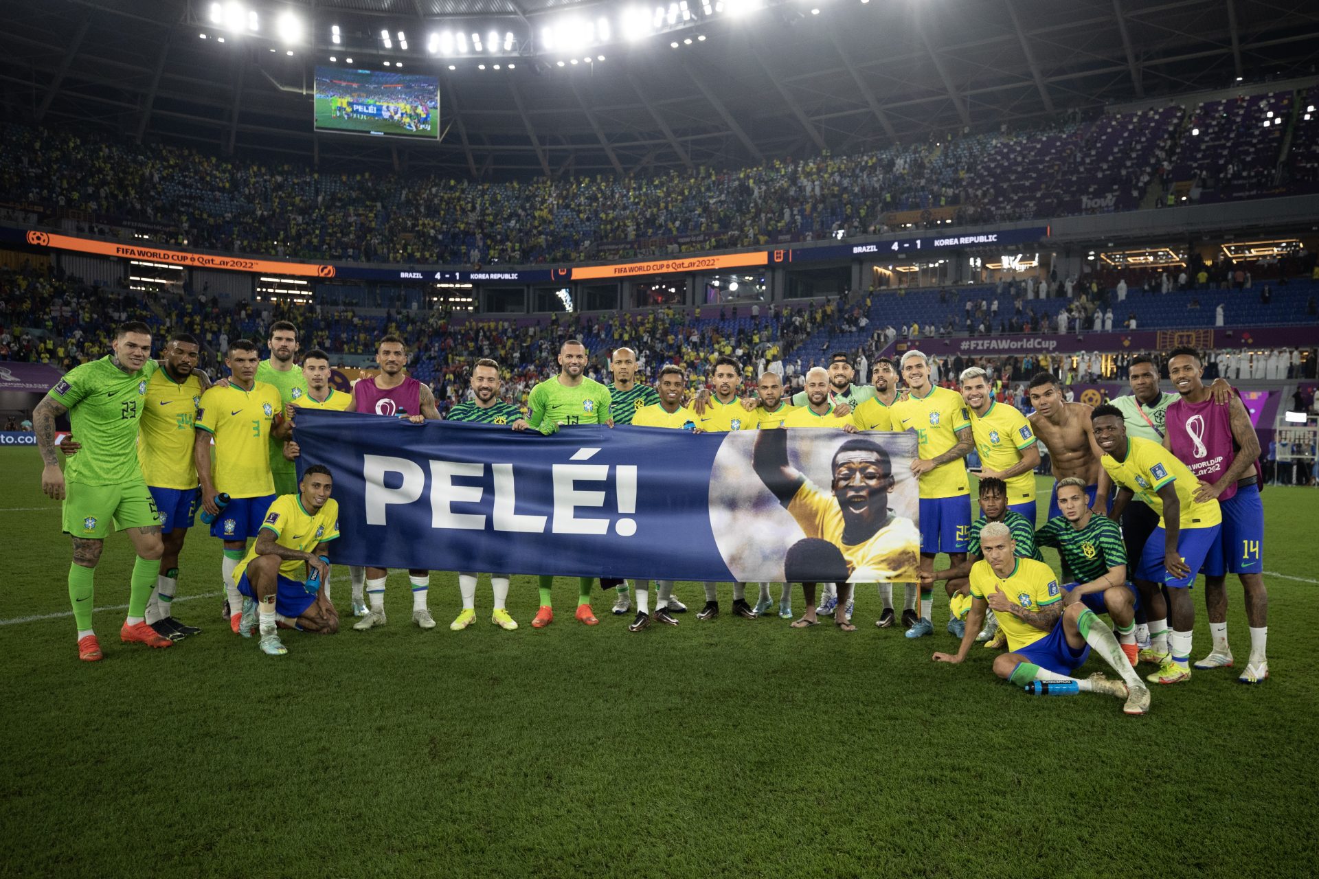 Pelé recebeu homenagem na Copa do Mundo do Catar - Foto: Lucas Figueiredo/CBF