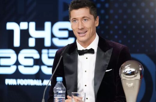 Evento consagrou ano passado o centroavante Lewandowski como melhor do mundo no masculino - Foto: Reprodução/Twitter