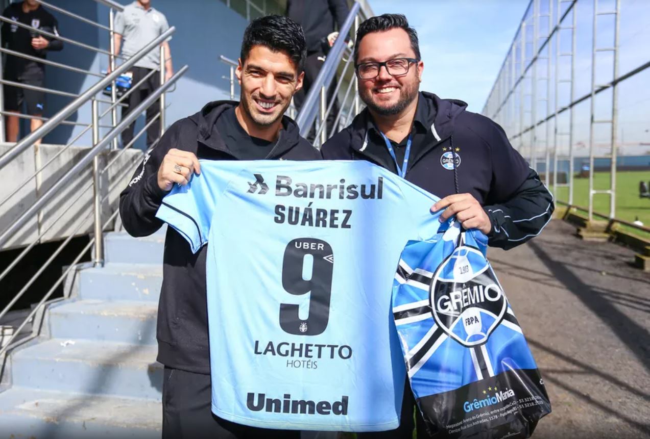 Contratação de Suárez deve ser confirmada até esta sexta (23) - Foto: Lucas Uebel/Grêmio FBPA