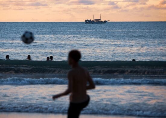 Mar na orla de Fortaleza - Foto: Reprodução/Facebook@PrefeituradeFortaleza