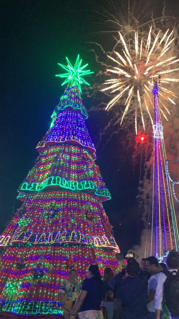 Cenário natalino está localizado no Centro de Informação Turísticas, localizado na Avenida da Amizade - Foto: Divulgação