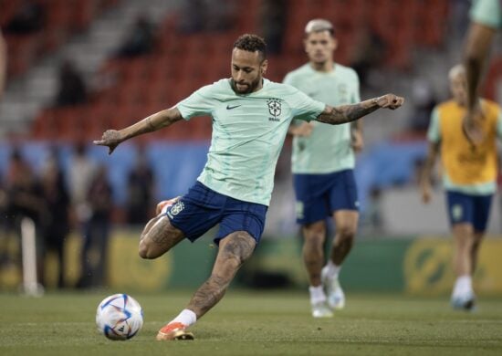 Brasil x Coreia do Sul -Treino oficial da Seleção Brasileira antes da partida contra a Coreia da Sul em Doha - Foto: Lucas Figueiredo/CBF