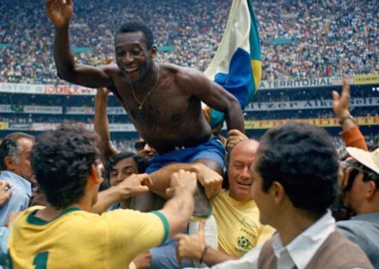 Pelé disputou sua quarta e última Copa em 1970 - Foto: Reprodução/Twitter@pele