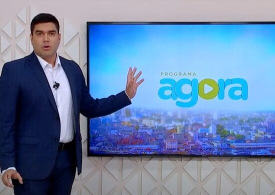 O Programa Agora é apresentado por duas semanas pelo jornalista Clayton Pascarelli. Foto: Reprodução/TV Norte