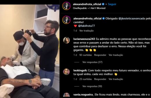 Alexandre Frota compartilhou etapas em rede social - Foto: Reprodução/Instagram @alexandrefrota_oficial