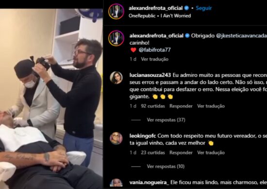 Alexandre Frota compartilhou etapas em rede social - Foto: Reprodução/Instagram @alexandrefrota_oficial