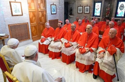 Papa Francisco e os novos cardeais, entre eles o Cardeal Arcebispo Dom Leonardo Steiner - Foto: Reprodução/Instagram @paroquiascjforquilhinha