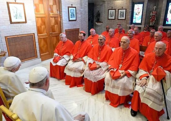 Papa Francisco e os novos cardeais, entre eles o Cardeal Arcebispo Dom Leonardo Steiner - Foto: Reprodução/Instagram @paroquiascjforquilhinha