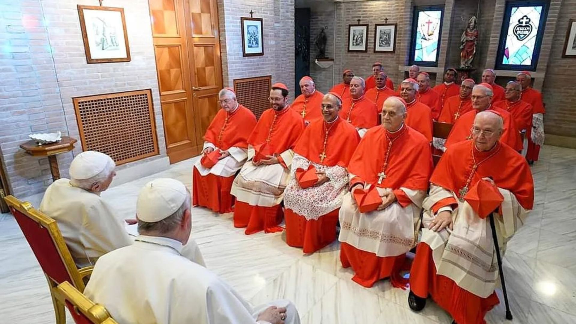 Papa Francisco e os novos cardeais, entre eles o Cardeal Arcebispo Dom Leonardo Steiner - Foto: Reprodução/Instagram @paroquiascjforquilhinha