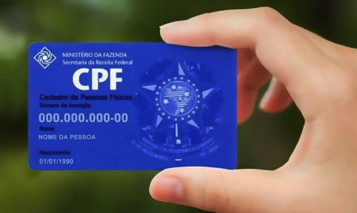 CPF: documento de Cadastro de Pessoa Física (CPF) - Foto: Divulgação/Receita Federal