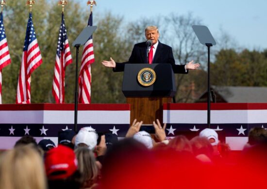 Donald TruDonald Trump perdei eleições de 2020 - Foto: Reprodução/Facebook @DonaldTrumpmp em discurso no ano de 2020 - Foto: Reprodução/Facebook @DonaldTrump