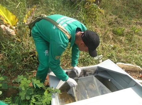 Dengue - Eliminação dos criadouros do mosquito transmissor da dengue é a melhor forma de prevenção - Foto Maurício Neto/FVS-RCP