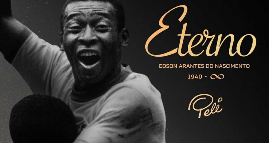 CBF postou homenagem ao rei Pelé no twitter e usou foto de comemoração de gol do ex-jogador - Foto: Reprodução/Twiiter CBF_oficial