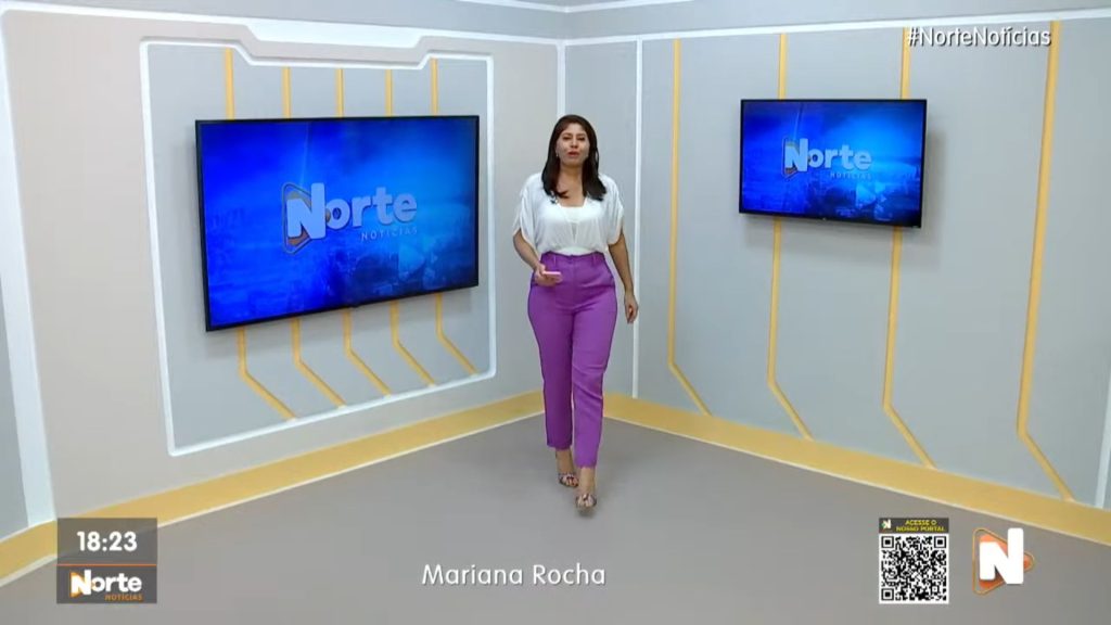 O Jornal Norte Notícias é apresentado por Mariana Rocha – Foto: Reprodução/TV Norte Amazonas