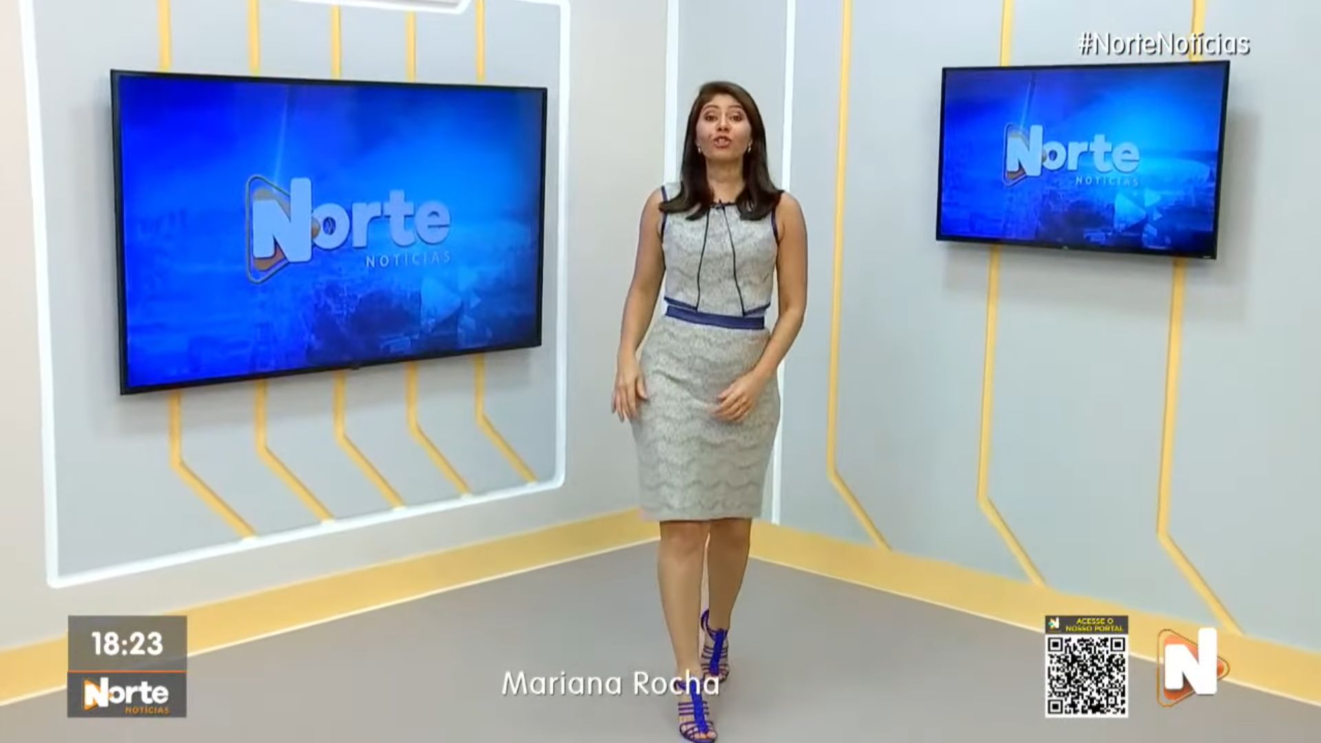 O Jornal Norte Notícias é apresentado por Mariana Rocha - Foto: Reprodução/TV Norte Amazonas