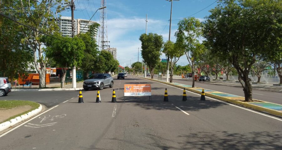 Interdições para festa de Réveillon na Ponta Negra começaram na semana passada - Foto: Divulgação/Semcom