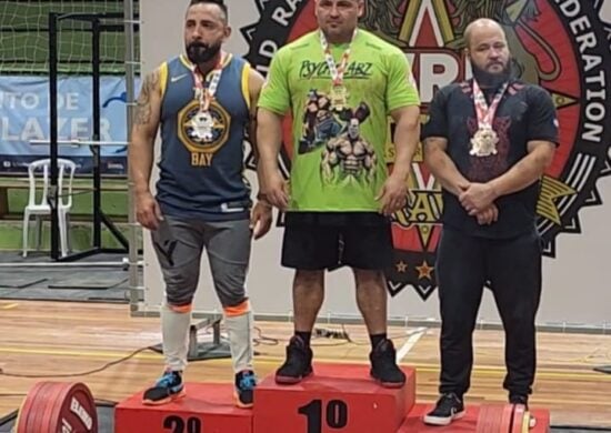 No Campeonato Brasileiro de Powerlifting, atleta amazonense ocupou lugar mais alto do pódio - Foto: Divulgação