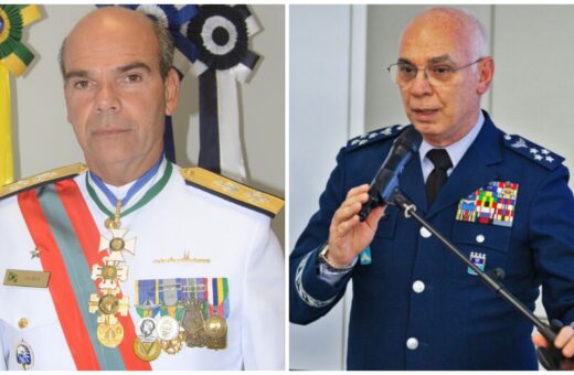 Almirante Marcos Sampaio Olsen e Tenente-Brigadeiro Marcelo Kanitz Damasceno - Foto: Divulgação/Marinha do Brasil/Força Aérea Brasileira Novos Comandantes