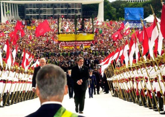 Lula durante posse em janeiro de 2003 – Foto: Reprodução/PT