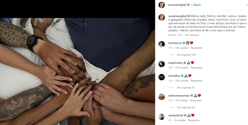 Post de Xuxa no Instagram sobre a morte de Pelé - Foto: Reprodução/Instagram @xuxameneguel