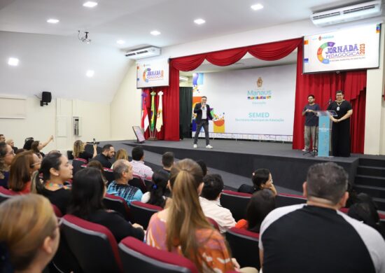 Propostas para o próximo ano letivo são apresentadas em jornada pedagógica da Semed - Foto: Andrew Ericles/Semed