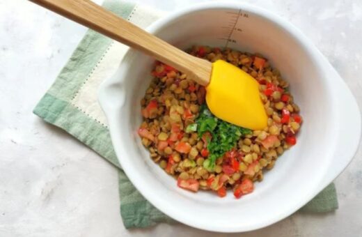 Salada de lentilha - Foto: Reprodução/Receitaria