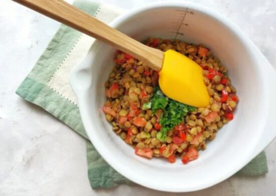 Salada de lentilha - Foto: Reprodução/Receitaria