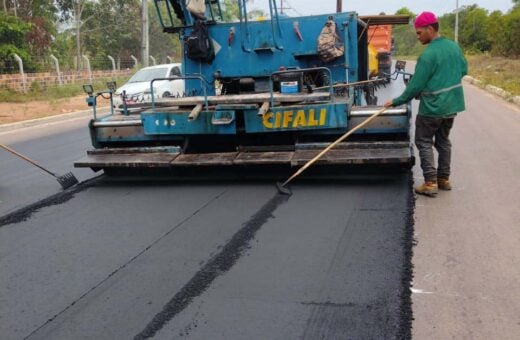 Trabalhos nos ramais da BR-174 estão com 90% das ações concluídas, segundo Seinfra - Foto: Divulgação/Seinfra