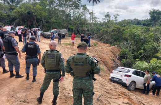 PMs foram acionados para o local onde vítimas estavam – Foto: Reprodução/WhatsApp