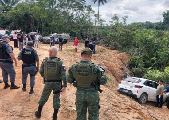 PMs foram acionados para o local onde vítimas estavam – Foto: Reprodução/WhatsApp