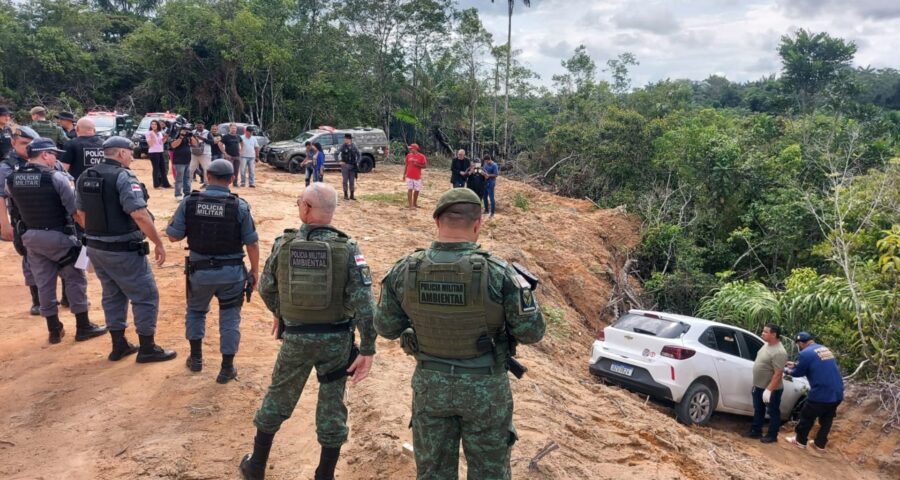 PMs foram acionados para o local onde vítimas estavam – Foto: Reprodução/WhatsApp